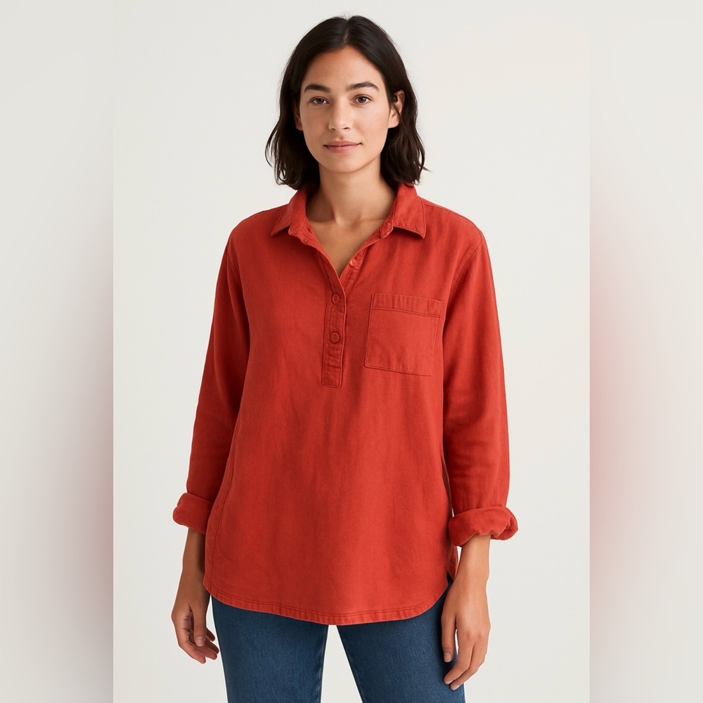 Tilley cotton long sleeve linen tunic XS